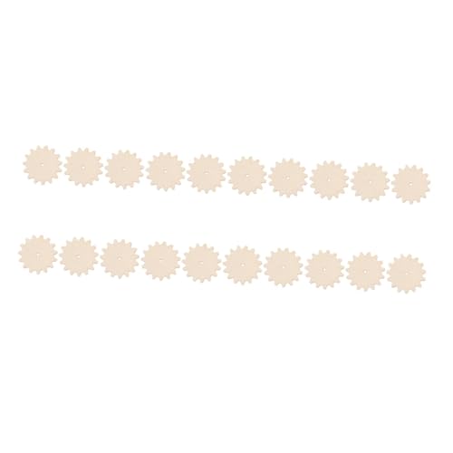 Parliky 20 Stück Teiliges DIY Holzplättchen Robuste Unbearbeitete Holzscheiben mit Zahnraddesign Glatte Kanten Kindgerechte Bastelrohlinge für Kreative Handarbeit und Holzdekoration Parliky 20 Stück Teiliges DIY Holzplättchen Robuste Unbearbeitete Holzscheiben mit Zahnraddesign Glatte Kanten Kindgerechte Bastelrohlinge für Kreative Handarbeit und Holzdekoration von Parliky