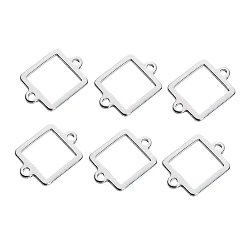 Parliky 20 Stück Teiliges Edelstahl Doppel Loch Anhänger Verbinder Rostfrei Korrosionsbeständig Schmuckherstellung Zubehör für DIY Halsketten und Armbänder Silberfarben Langlebig und Parliky 20 Stück Teiliges Edelstahl Doppel Loch Anhänger Verbinder Rostfrei Korrosionsbeständig Schmuckherstellung Zubehör für DIY Halsketten und Armbänder Silberfarben Langlebig und von Parliky