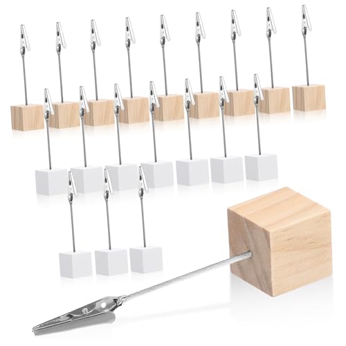 Parliky 20 Stück Teiliges Holz Tischkartenhalter mit Klammern Stabile Memo Fotohalter Aufsteller Platzsparend für Büro Hochzeit Party Heimdekoration Parliky 20 Stück Teiliges Holz Tischkartenhalter mit Klammern Stabile Memo Fotohalter Aufsteller Platzsparend für Büro Hochzeit Party Heimdekoration von Parliky