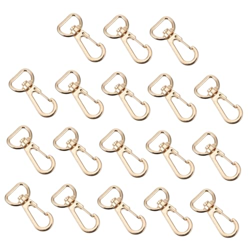 Parliky 20 Stück Teiliges Legierung Karabinerhaken Robuste Schnappverschlüsse für Taschen Schlüsselanhänger DIY Schmuckanhänger Goldfarbene Metallbeschläge Langlebig und Vielseitig Parliky 20 Stück Teiliges Legierung Karabinerhaken Robuste Schnappverschlüsse für Taschen Schlüsselanhänger DIY Schmuckanhänger Goldfarbene Metallbeschläge Langlebig und Vielseitig von Parliky