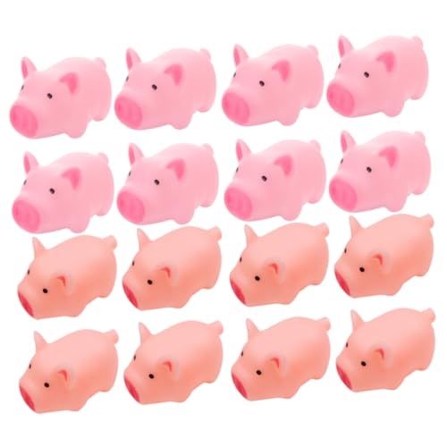 Parliky 20 Stück Teiliges Quietschendes Schwein Stressspielzeug aus Langlebigem Kunststoff Farbenfrohes Druckspielzeug für Pinata Füller und Goodie Bag Beigabe von Parliky