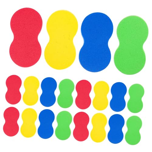 Parliky 20 Stück Teiliges Whiteboard Radiergummi Vielseitiger Leichter EVA Schwamm Staubfrei Waschbar Tragbar Schadstofffrei Trockenradierer für Büro Schule Zuhause Kinderzeichnung Farben von Parliky