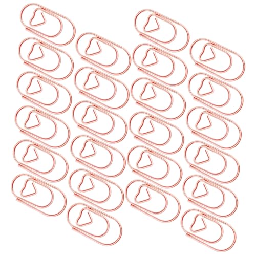 Parliky 200 Stück Herzförmige Metall Büroklammern Rosegold Kleine Paper Clips Stabile Carbonstahl Klemmen Für Büro Zuhause Schule Dekoration Parliky 200 Stück Herzförmige Metall Büroklammern Rosegold Kleine Paper Clips Stabile Carbonstahl Klemmen Für Büro Zuhause Schule Dekoration von Parliky