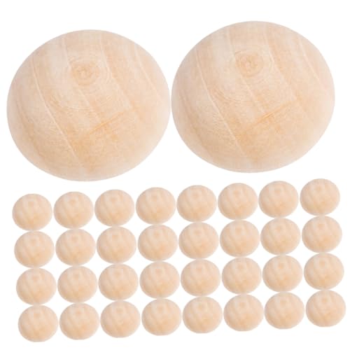 Parliky 200 Stück Natürliche Halbrunde Holzkugeln Unvollendet Langlebig für DIY Basteln Kinderhandwerk Dekorationen und Kunstprojekte Holzperlen Ornament Zubehör Parliky 200 Stück Natürliche Halbrunde Holzkugeln Unvollendet Langlebig für DIY Basteln Kinderhandwerk Dekorationen und Kunstprojekte Holzperlen Ornament Zubehör von Parliky