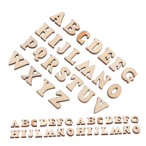 Parliky 200 Stück Teiliges Holzbuchstaben Unbemalt zum Basteln Buchstaben für DIY Dekoration Personalisierte Holzbuchstaben zum Bemalen und Gestalten für Hochzeit Wanddeko und von Parliky