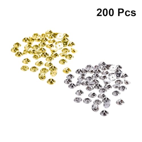 Parliky 200 Stück Teiliges Metall Schmetterlingskupplungen in Gold und Silber Langlebige Pin Back Replacement für Kleine Anstecknadeln Sicherer Halt für Krawatten Abzeichen DIY Parliky 200 Stück Teiliges Metall Schmetterlingskupplungen in Gold und Silber Langlebige Pin Back Replacement für Kleine Anstecknadeln Sicherer Halt für Krawatten Abzeichen DIY von Parliky