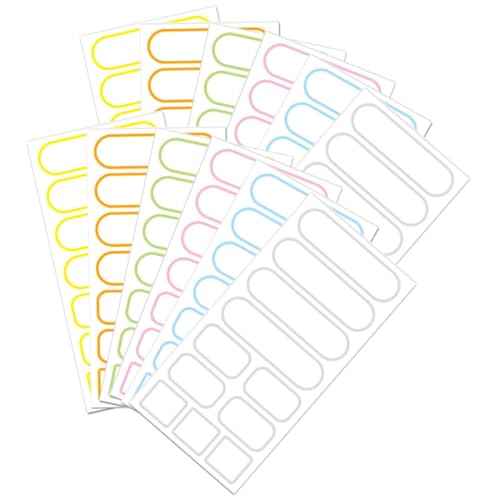 Parliky 24 Blatt Wasserdichte Portable Etikettenaufkleber Bunte Selbstklebende Flaschen Büroklassifizierer Vielseitig Einsetzbar für Haushalt Schule Büro und Geschenke Parliky 24 Blatt Wasserdichte Portable Etikettenaufkleber Bunte Selbstklebende Flaschen Büroklassifizierer Vielseitig Einsetzbar für Haushalt Schule Büro und Geschenke von Parliky