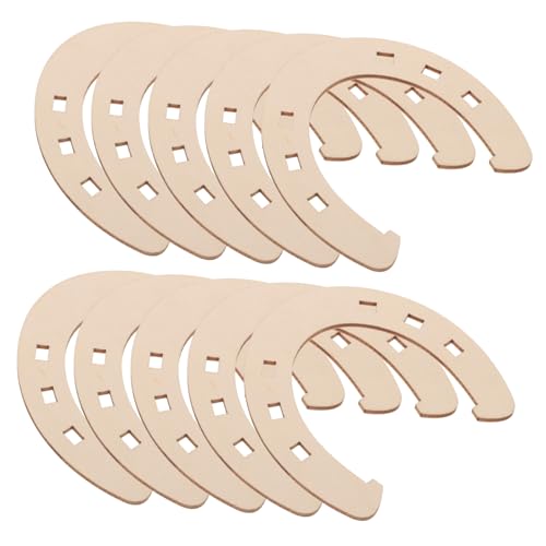 Parliky 24 Stück Teiliges Holz Bastelset Unbehandelte Holzscheiben mit DIY Holzstücke zum Bemalen und Dekorieren Natürliche Holzplättchen für Kreative Handarbeiten von Parliky