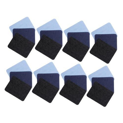 Parliky 24 Stück Teiliges Jeans Patches zum Aufbügeln Langlebige Textilkleber Flicken für Kleidung Knie Ellenbogenreparatur Farben Mix Einfach Anzubringen Vielseitig für Denim und Stoffe von Parliky