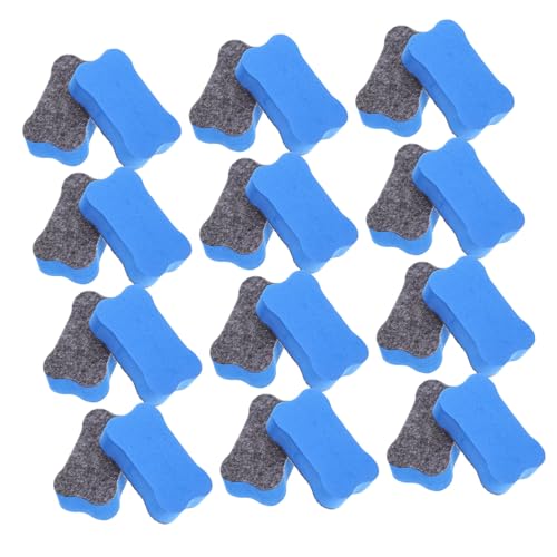 Parliky 24 Stück Teiliges Whiteboard radierer in Knochenform Tragbare Leichte Tafelreiniger aus Eva filz Praktisches Zubehör für Schule Büro und Zuhause Platzsparend und Einfach zu Lagern von Parliky