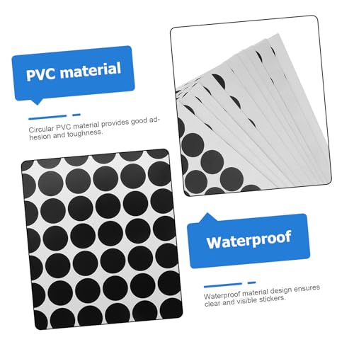 Parliky 25 Blatt Wasserdichte Schwarze Runde Aufkleber mit Selbstklebenden Punkten Vielseitig Beschriftbare PVC Etiketten für Lebensmittel Pharma und Industrie Druck Handschriftkompatibel Parliky 25 Blatt Wasserdichte Schwarze Runde Aufkleber mit Selbstklebenden Punkten Vielseitig Beschriftbare PVC Etiketten für Lebensmittel Pharma und Industrie Druck Handschriftkompatibel von Parliky