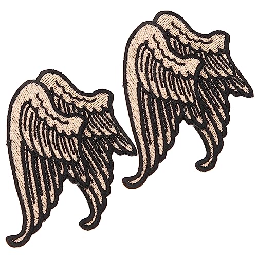 Parliky 2Paare Bestickte Patches für Kleidung Rucksack und Hüte Lustige Applikationen zur Dekoration und Reparatur von Stoffen DIY Modestil Langlebig und Farbecht von Parliky