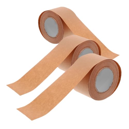 Parliky 3 Rollen Multi Funktionale Klebebänder Kraftpapier Klebeband Beschreibbar Stark Haftend für Versand und Verpackung von Kartons Parliky 3 Rollen Multi Funktionale Klebebänder Kraftpapier Klebeband Beschreibbar Stark Haftend für Versand und Verpackung von Kartons von Parliky
