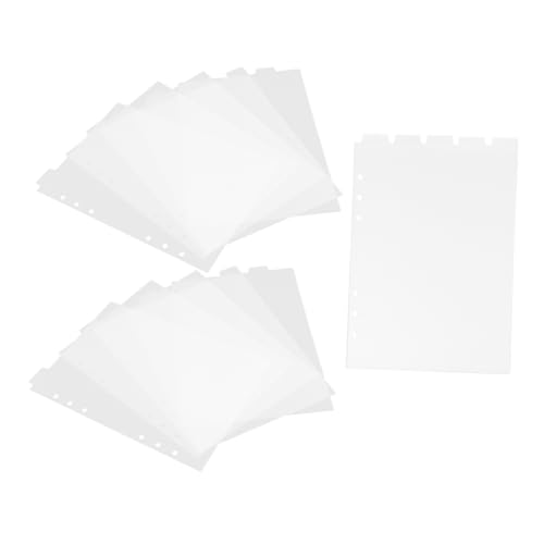 Parliky 3 Sätze Transparente Notebook Trennblätter mit Löchern Abnehmbare Binder Dividers Hochwertige Trennstreifen Praktische Organisationshilfe für Büro und Studium Parliky 3 Sätze Transparente Notebook Trennblätter mit Löchern Abnehmbare Binder Dividers Hochwertige Trennstreifen Praktische Organisationshilfe für Büro und Studium von Parliky