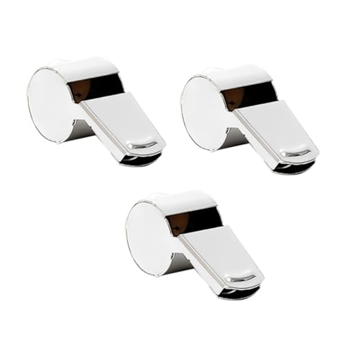 Parliky 3 Stück Edelstahl Schiedsrichterpfeifen mit Schlüsselband Laute Mehrzweck sportpfeifen für Fußball Notfall und Outdoor einsatz für Trainer Rettungskräfte und Wettkämpfe Parliky 3 Stück Edelstahl Schiedsrichterpfeifen mit Schlüsselband Laute Mehrzweck sportpfeifen für Fußball Notfall und Outdoor einsatz für Trainer Rettungskräfte und Wettkämpfe von Parliky