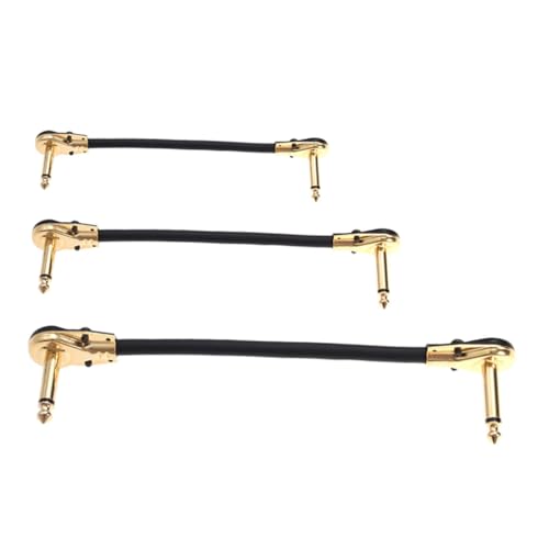 Parliky 3 Stück Effector Audio Kabel Flachstecker Trs Gitarrenzubehör für Bass effektgeräte Langlebig Widerstandsfähig Einsetzbar Parliky 3 Stück Effector Audio Kabel Flachstecker Trs Gitarrenzubehör für Bass effektgeräte Langlebig Widerstandsfähig Einsetzbar von Parliky
