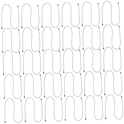 Parliky 30 Sätze Teiliges Nylon Kordel mit Abnehmbaren Sicherheitsverschluss Schwarze Schmuckbänder für Halsketten und Armbänder Strapazierfähige Bänder zum Basteln und Anhängerwechsel von Parliky