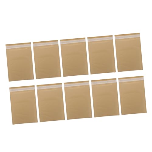 Parliky 30 Stück Teiliges Paket Versandtaschen aus Dickem Natur kraftpapier mit Luftpolster Selbstklebend Reißfest für Kosmetik Ersatzteile und Sicheren Produktschutz Beim Versand von Parliky