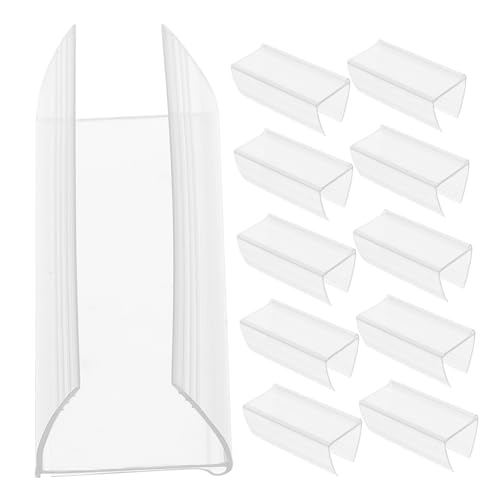 Parliky 30 Stück Teiliges Preisschild Clip aus Robustem PVC Wiederverwendbare Regalhalter für Preisschilder und Beschriftungen Transparent Stabiler Etikettenhalter für Supermarkt und von Parliky