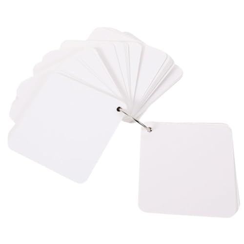 Parliky 300 Blatt Leere Karteikarten mit Ring Vielseitige Notiz Lernkarten aus Papier Tragbare Flashcards für DIY Handliche Memo Indexkarten zum Beschriften und Organisieren von Parliky