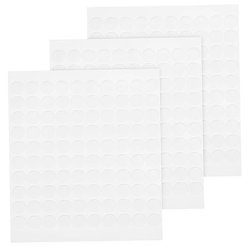 Parliky 300 Stück Doppelseitige Transparente Acryl Klebepunkte Rund Wasserfest Starke Haftung Vielseitig für Basteln Dekoration Holz Metall Stoff Papier von Parliky