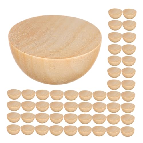 Parliky 300 Stück Halbrunde Holzperlen Unbehandelte Split Kugeln Natürliche Holzqualität Für DIY Bastelprojekte Kreative Dekorationen Weihnachten Erwachsene Parliky 300 Stück Halbrunde Holzperlen Unbehandelte Split Kugeln Natürliche Holzqualität Für DIY Bastelprojekte Kreative Dekorationen Weihnachten Erwachsene von Parliky