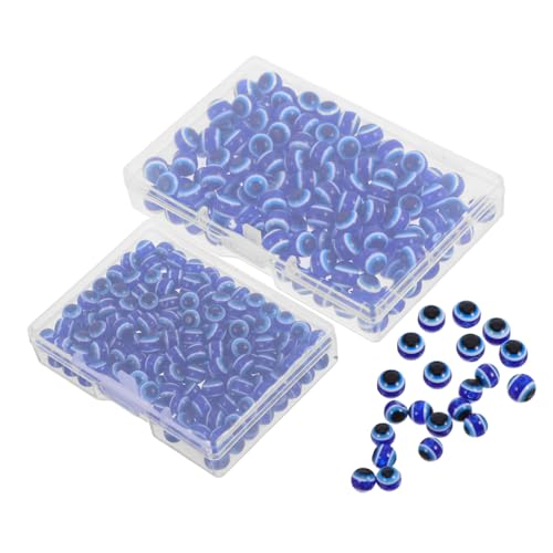 Parliky 350 Stück Evil Eye Perlen Blaue Harzperlen für Diy Schmuck Armbänder Ohrringe für Bastelprojekte und Persönliche Parliky 350 Stück Evil Eye Perlen Blaue Harzperlen für Diy Schmuck Armbänder Ohrringe für Bastelprojekte und Persönliche von Parliky