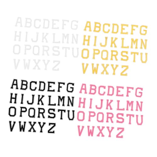 Parliky 4 Sätze Bunte Buchstaben Aufnäher zum Aufbügeln Alphabet Patch für DIY Kleidung Taschen Stabile Vielseitige Buchstabenflicken zum Nähen und Aufbügeln Parliky 4 Sätze Bunte Buchstaben Aufnäher zum Aufbügeln Alphabet Patch für DIY Kleidung Taschen Stabile Vielseitige Buchstabenflicken zum Nähen und Aufbügeln von Parliky