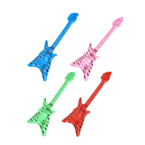 Parliky 4 Stück Aufblasbares Gitarrenspielzeug, Aufblasbare Elektrische, Bunte Gitarre, Rock'n'roll-partyzubehör Für Karaoke-themenparty, Kindergeburtstagsparty-dekorationen Parliky 4 Stück Aufblasbares Gitarrenspielzeug, Aufblasbare Elektrische, Bunte Gitarre, Rock'n'roll-partyzubehör Für Karaoke-themenparty, Kindergeburtstagsparty-dekorationen von Parliky