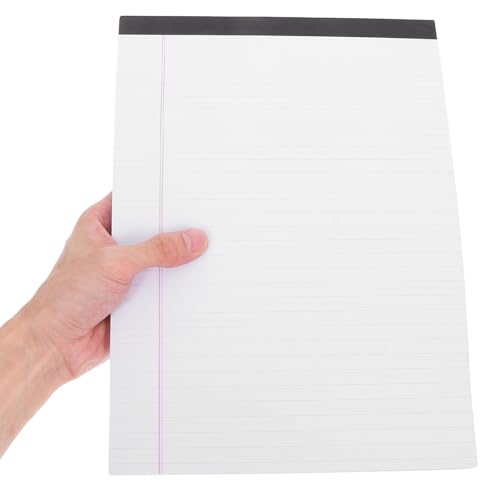 Parliky 4 Stück Legal Pads Breit Liniert Schreibblock mit Glattem Dickem Papier und Stabiler Pappe Rückseite Einzelseitig Bedruckt für Büro Schule und Zuhause zum Präzisen Schreiben und Parliky 4 Stück Legal Pads Breit Liniert Schreibblock mit Glattem Dickem Papier und Stabiler Pappe Rückseite Einzelseitig Bedruckt für Büro Schule und Zuhause zum Präzisen Schreiben und von Parliky