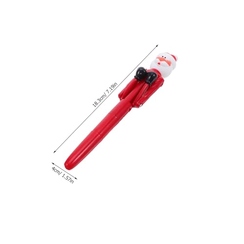 Parliky 4 Stück Santa Boxing Ballpoint Pen mit Interaktivem Design Stressabbau Kugelschreiber Ergonomisch Glattes Schreiben Festliche Weihnachtsstifte für Schule Büro Kreative Projekte von Parliky