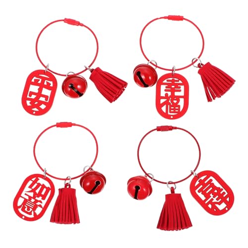 Parliky 4 Stück Teiliges Holzanhänger Chinesischer Stil Schlüsselring Deko Kleine Handgefertigte Glücksbringer Vielseitig für Reise Souvenir Fensterbrett Flur Dekoration Parliky 4 Stück Teiliges Holzanhänger Chinesischer Stil Schlüsselring Deko Kleine Handgefertigte Glücksbringer Vielseitig für Reise Souvenir Fensterbrett Flur Dekoration von Parliky