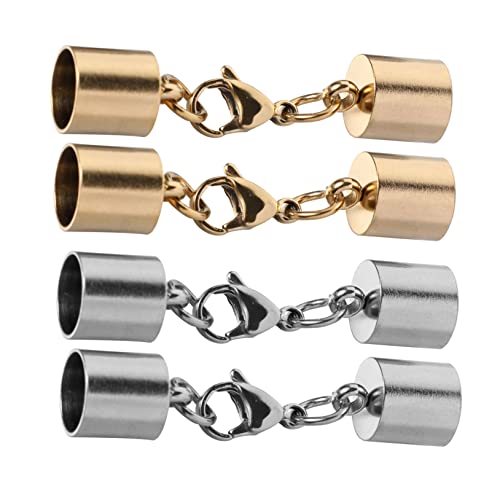 Parliky 4 Stück Teiliges Lobster Verschluss mit Fassverschluss Einfacher Schmuckverbinder für DIY Armbänder und Halsketten Geeignet für Lederband und Schmuckherstellung Parliky 4 Stück Teiliges Lobster Verschluss mit Fassverschluss Einfacher Schmuckverbinder für DIY Armbänder und Halsketten Geeignet für Lederband und Schmuckherstellung von Parliky
