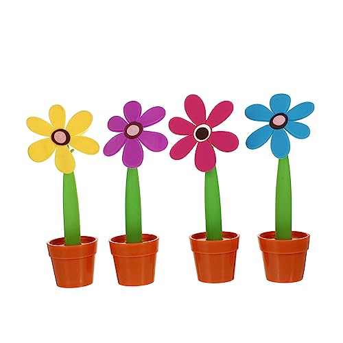 Parliky 4 Stück Teiliges Sonnenblumen-kugelschreiber Blumentopf-design Farbige Schreibstifte Rutschfest Glatt Schreibend für Schule Büro und Zuhause für Studenten und Kreative Nutzer Parliky 4 Stück Teiliges Sonnenblumen-kugelschreiber Blumentopf-design Farbige Schreibstifte Rutschfest Glatt Schreibend für Schule Büro und Zuhause für Studenten und Kreative Nutzer von Parliky