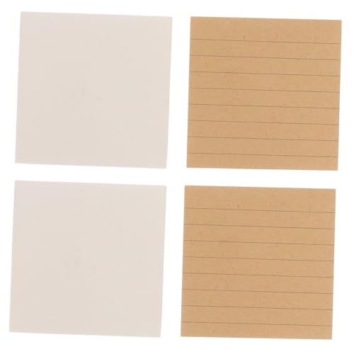 Parliky 4 Stücke Teiliges Selbstklebendes Notizblock Linierten und Karierten Haftnotizen aus Recyceltem Kraft Weißpapier Je Block Haftet Spurlos Allen Oberflächen für Büro Schule und Parliky 4 Stücke Teiliges Selbstklebendes Notizblock Linierten und Karierten Haftnotizen aus Recyceltem Kraft Weißpapier Je Block Haftet Spurlos Allen Oberflächen für Büro Schule und von Parliky