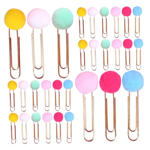 Parliky 40 Stück Teiliges Bunte Metall paperclips mit Farbigen Pompons Stabile Büroklammern als Kreative Lesezeichen für Mädchen Dokumentensortierung und Planerorganisation Langlebig und Parliky 40 Stück Teiliges Bunte Metall paperclips mit Farbigen Pompons Stabile Büroklammern als Kreative Lesezeichen für Mädchen Dokumentensortierung und Planerorganisation Langlebig und von Parliky