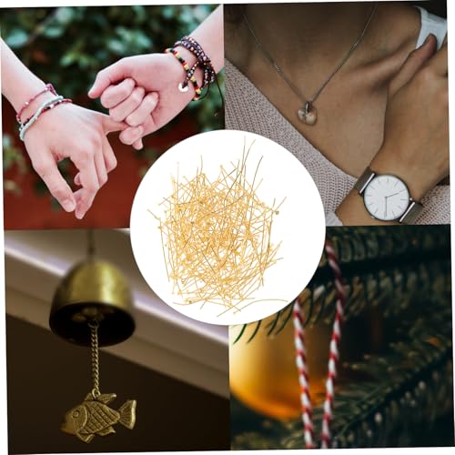 Parliky 400 Stück Metall kopfstifte Goldfarben für Schmuckherstellung DIY Perlenstickerei Ohrringe Armbänder Zubehör Langlebig und Einfach zu Verwenden Parliky 400 Stück Metall kopfstifte Goldfarben für Schmuckherstellung DIY Perlenstickerei Ohrringe Armbänder Zubehör Langlebig und Einfach zu Verwenden von Parliky