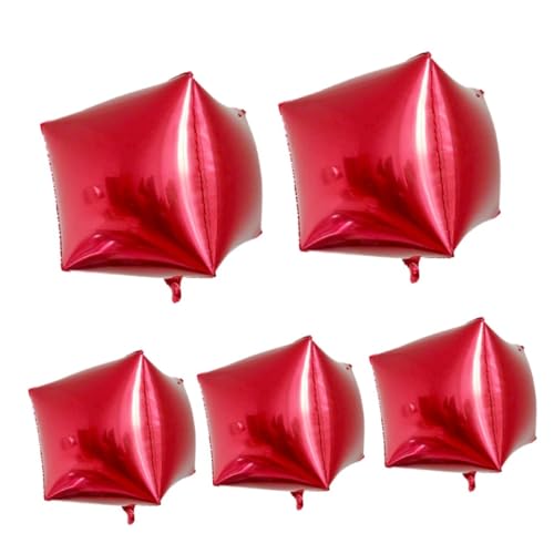Parliky 5 Stück Teiliges Aluminiumfolie Ballon Würfelförmig Roségold Langlebige Partydeko für Geburtstag Festival Wiederverwendbar für Fotohintergründe und Tischdekoration Parliky 5 Stück Teiliges Aluminiumfolie Ballon Würfelförmig Roségold Langlebige Partydeko für Geburtstag Festival Wiederverwendbar für Fotohintergründe und Tischdekoration von Parliky