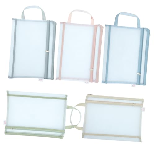 Parliky 5 Stück Teiliges Mesh Zipper Dokumententaschen Transparente Reißfeste Aufbewahrungstaschen mit Flachem Reißverschluss Vielseitige Organizer für Büro Schule und Kosmetik Langlebig Parliky 5 Stück Teiliges Mesh Zipper Dokumententaschen Transparente Reißfeste Aufbewahrungstaschen mit Flachem Reißverschluss Vielseitige Organizer für Büro Schule und Kosmetik Langlebig von Parliky