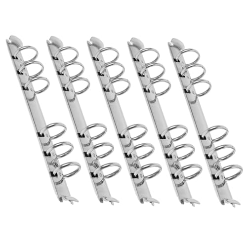 Parliky 5 Stück Teiliges Ringmechanismus für Ringordner Langlebige Metallbindung Kompatibel mit Notizbuch und Planer für DIY Lose Ordner und Ersatzringordner Parliky 5 Stück Teiliges Ringmechanismus für Ringordner Langlebige Metallbindung Kompatibel mit Notizbuch und Planer für DIY Lose Ordner und Ersatzringordner von Parliky