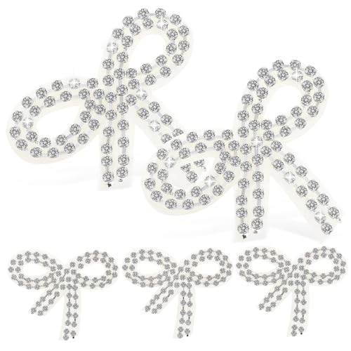 Parliky 5 Stück Teiliges Strass Bling Schleifen Patch Funkelnde Applikationen für Kleidung Taschen und Hüte Vielseitige Schmuckverzierung Einfache Anbringung ohne Nähen Parliky 5 Stück Teiliges Strass Bling Schleifen Patch Funkelnde Applikationen für Kleidung Taschen und Hüte Vielseitige Schmuckverzierung Einfache Anbringung ohne Nähen von Parliky