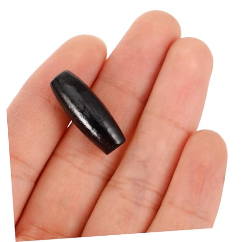 Parliky 50 Stück Ovale Holzperlen Naturbelassen für DIY Schmuckherstellung Basteln Armbänder Girlanden Dekorationen von Parliky