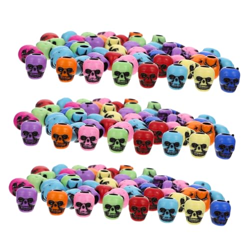 Parliky 50 Stück Teiliges Acryl Schädelperlen Bunte DIY Schmuckperlen für Armbänder Halsketten Anhänger Halloween Basteln Zubehör Parliky 50 Stück Teiliges Acryl Schädelperlen Bunte DIY Schmuckperlen für Armbänder Halsketten Anhänger Halloween Basteln Zubehör von Parliky