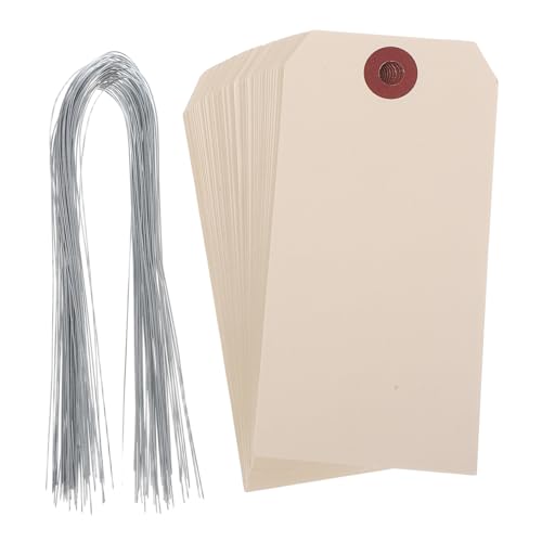 Parliky 50 Stück Versandetiketten aus Manila mit Stabilen Eisendrahtösen Robuste Blanko Preisschilder für Verpackung Versand und Lagerverwaltung Vielseitige Drahtanhänger für Effiziente Parliky 50 Stück Versandetiketten aus Manila mit Stabilen Eisendrahtösen Robuste Blanko Preisschilder für Verpackung Versand und Lagerverwaltung Vielseitige Drahtanhänger für Effiziente von Parliky