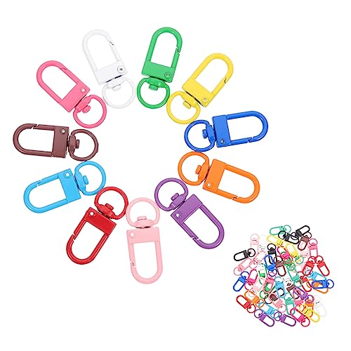 Parliky 50 Stück Zinklegierung Drehbare Karabinerverschlüsse Bunte Schlüsselanhänger Clips Lobster Haken Für Schlüsselringe Taschenriemen Haustierhalsbänder Zubehör Parliky 50 Stück Zinklegierung Drehbare Karabinerverschlüsse Bunte Schlüsselanhänger Clips Lobster Haken Für Schlüsselringe Taschenriemen Haustierhalsbänder Zubehör von Parliky