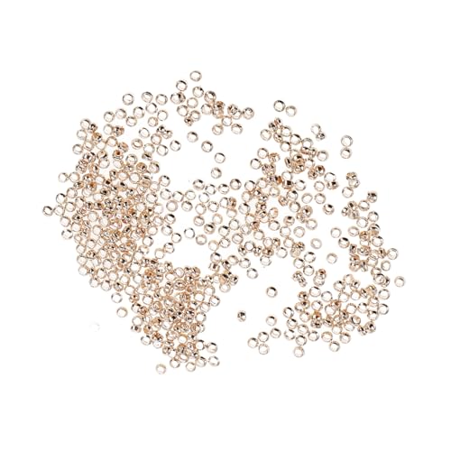 Parliky 500 Stück Roségold Spacer Perlen aus Kupfer Runde Metallperlen mit Glatten Kanten Langlebige Schmuckzubehör für DIY Armbänder Halsketten Anhänger und Bastelprojekte Parliky 500 Stück Roségold Spacer Perlen aus Kupfer Runde Metallperlen mit Glatten Kanten Langlebige Schmuckzubehör für DIY Armbänder Halsketten Anhänger und Bastelprojekte von Parliky