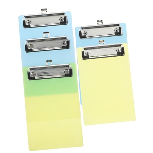 Parliky 5Er-Pack Mini Klemmbrett Transparent Kunststoff Schreibbrett mit Flachem Clip Bunte Farben Zufällig Büro Schule Memohalter Robust Kratzfest Zufällige Farbe Parliky 5Er-Pack Mini Klemmbrett Transparent Kunststoff Schreibbrett mit Flachem Clip Bunte Farben Zufällig Büro Schule Memohalter Robust Kratzfest Zufällige Farbe von Parliky