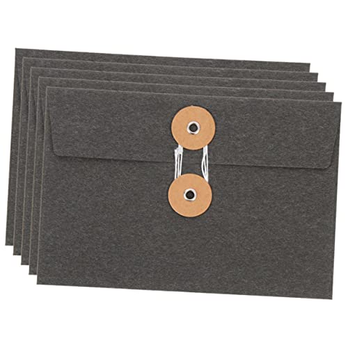 Parliky 5Stücke Teiliges Vintage Papierumschläge Multifunktionale Aufbewahrungstaschen für Dokumente Postkarten und Schulbedarf aus Hochwertigem Kraftpapier für von Parliky