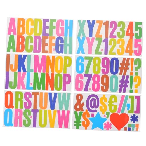 Parliky 6 Blätter Bunte Selbstklebende Buchstaben Aufkleber Wasserfeste Alphabet Zahl Sticker für DIY Basteln Grußkarten Scrapbooking Briefkästen Poster Dekoration Parliky 6 Blätter Bunte Selbstklebende Buchstaben Aufkleber Wasserfeste Alphabet Zahl Sticker für DIY Basteln Grußkarten Scrapbooking Briefkästen Poster Dekoration von Parliky