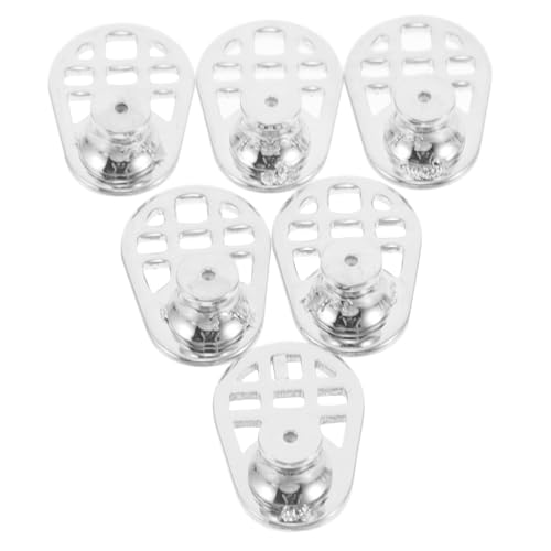 Parliky 6 Stück Ohrstecker Halterung Schwerer Ohrring Stabilisator Verschluss Ohrläppchen Stütze Anti-durchhängen Ohrstecker Lifters DIY Zubehör Silber von Parliky